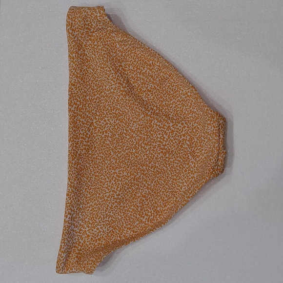Athleta Clean Golden Orange & White Cheetah Print Swim Bottom Size Large - Picture 2 of 6
